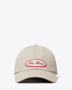 Tory Burch Logo Patch Baseball Cap - Pink
