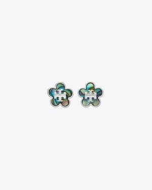 Tory Burch Forget Me Not Stud Earrings - Blue