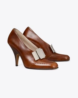Tory Burch Bunny Knot Pump - Brown