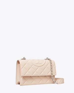 Tory Burch Small Fleming Shoulder Bag, One Size - Natural