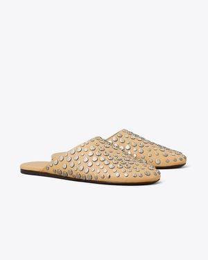 Tory Burch Studded Mule - White