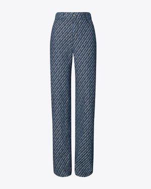 Tory Burch Straight-Leg Jean - Blue