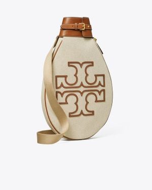 Tory Burch Neutral Logo Tennis Racquet Case - White