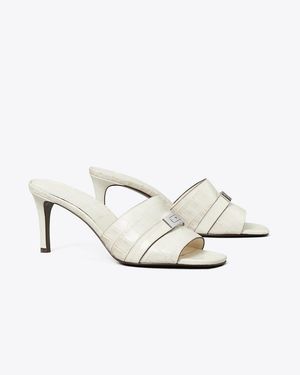 Tory Burch Leelee Heeled Mule - White