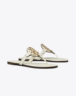 Tory Burch Metal Miller Sandal - White
