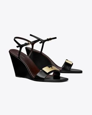 Tory Burch Gigi Wedge Sandal - Black