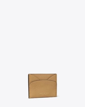 Tory Burch Romy Flat Card Case - Natural