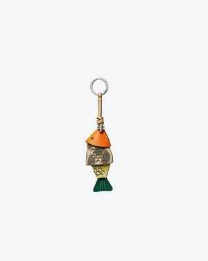 Tory Burch Fish Bag Charm - White