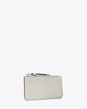 Tory Burch Romy Zip Card Case - Metallic