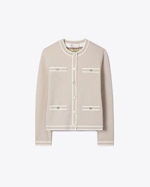 Tory Burch Kendra Cardigan - Natural