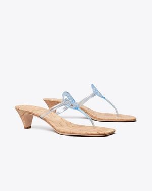 Tory Burch Miller Jelly Kitten Heel - White