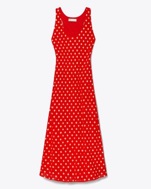 Tory Burch Jacquard Dress - Red