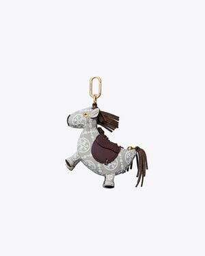 Tory Burch Horse Bag Charm - White