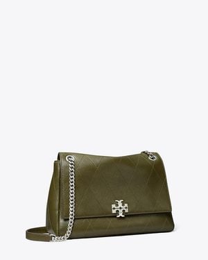 Tory Burch Charlie Quilted Shoulder Bag - Green