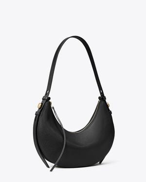 Tory Burch Romy Half Moon Bag - Black