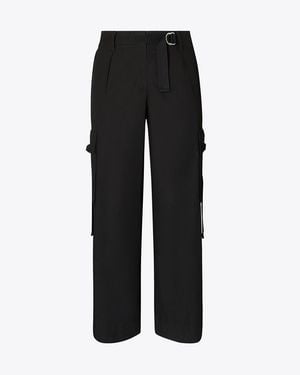 Tory Burch Cotton Cargo Pant - Black