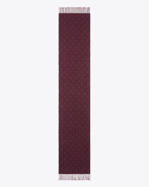 Tory Burch T Monogram Oblong Scarf, One Size - Purple