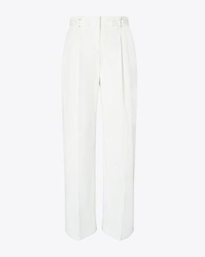 Tory Burch Cotton Twill Pant - White
