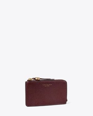 Tory Burch Romy Zip Card Case - Purple