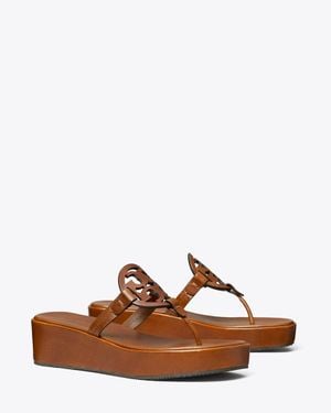 Tory Burch Miller Wedge Sandal - Brown