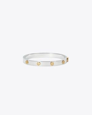 Tory Burch Icon Hinge Bracelet - White
