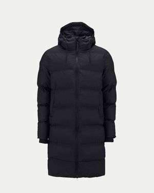 Rains Long Puffer Jacket - Blue