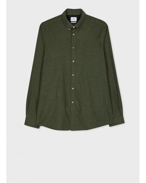 Paul Smith Regular Fit Oxford Shirt Col: 38 Bottle - Green