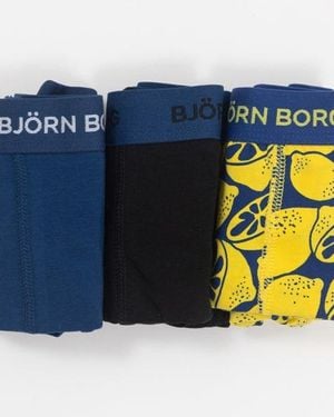 Björn Borg 3 Pack Trunk Boxers - Blue