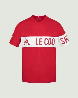 Le Coq Sportif X Soprano T Shirt - Red