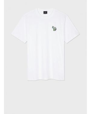 Paul Smith Shadow Zebra Classic T-Shirt Col: 01, Size: X - White