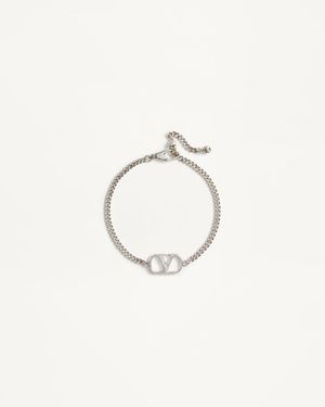 Valentino Garavani Vlogo Signature Metallarmband Mann