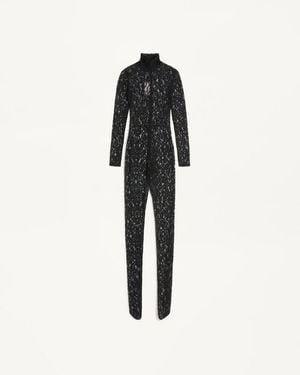 Valentino Jumpsuit Aus Rebrodé-Spitze Frau - Weiß