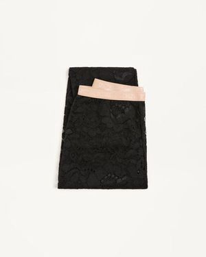 Valentino Strumpfhose Aus Rebrodé Spitze Frau - Schwarz