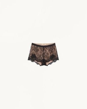 Valentino Spitzen-Culottes Frau - Weiß