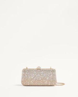 Valentino Garavani Carry Secrets Strass-Minaudière Frau - Natur