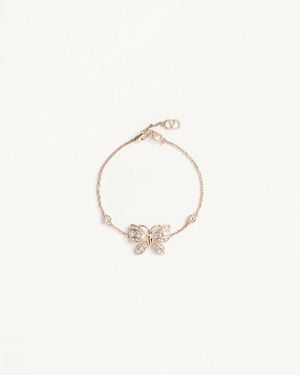 Valentino Garavani Flutterby-Armband Aus Metall Und Swarovski-Kristallen Frau - Natur