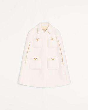 Valentino Drill Double Cape Frau - Natur