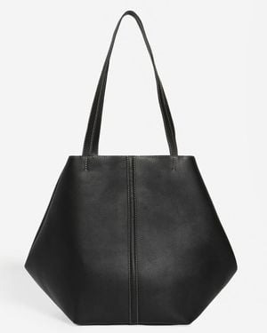 Vanessa Bruno Grand Cabas Daily En Cuir - Noir