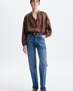 Vanessa Bruno Blouse Brodée Nipoa - Bleu