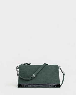 Vanessa Bruno Pochette En Lin - Vert