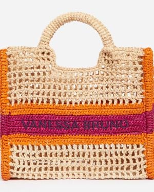 Vanessa Bruno Petit Panier En Raphia - Orange