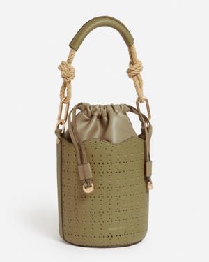 Vanessa Bruno Petit Sac Seau Holly En Cuir - Métallisé