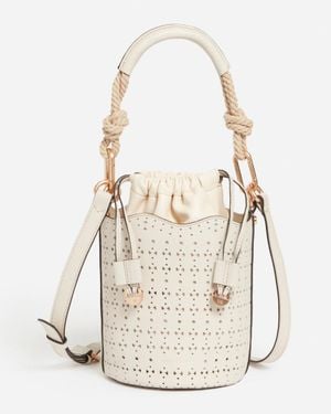 Vanessa Bruno Petit Sac Seau Holly En Cuir - Blanc