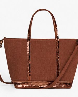 Cabas Vanessa Bruno En Nubuck Rose - Fourre-tout élégant Pour Femme