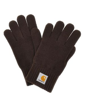 Carhartt 'Watch' Knitted Gloves - Brown