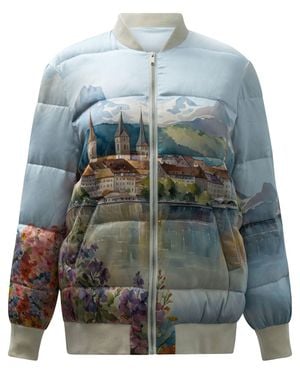 SLEEP NO MORE "Luzern" Bomber Jacket - Gray