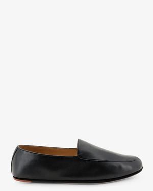 Loro Piana Anton Walk Leather Loafers - White