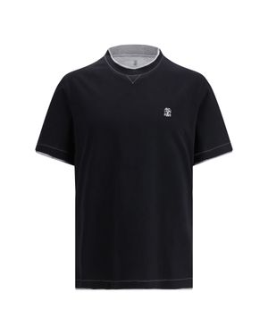 Brunello Cucinelli T-Shirts - Black