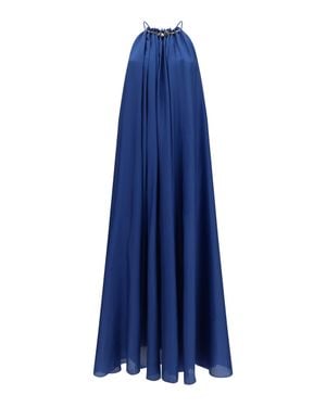 Zimmermann Aster Pleated Pearl Dress - Blue