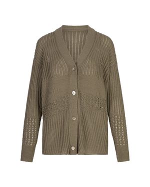 Max Mara Pure "March" Cardigan - Green